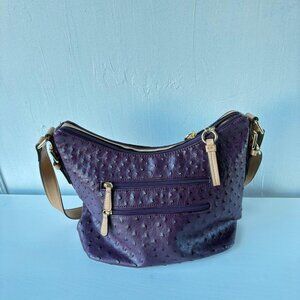 Giani Bernini Ostrich Embossed Shoulder